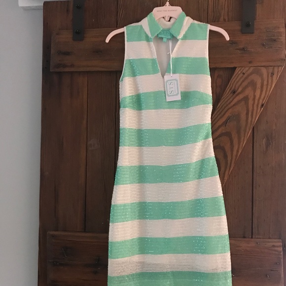 SAIL TO SABLE Sequin Stripe Dress XXS - Picture 4 of 4